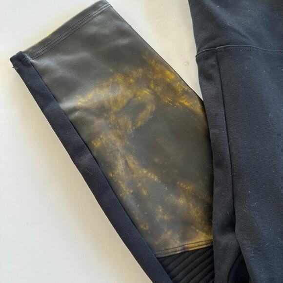 Spanx Assets Faux Leather Leggings - Women's Large - Picture 3 of 7